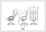 صندلی مدیریتی لیو G91 - تصویر 10