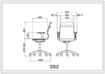 صندلی کارمندی لیو D52 - تصویر 3
