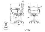 صندلی کارشناسی لیو H72k - تصویر 3