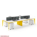 میز کارگروهی F117 فایل دار