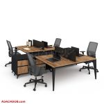 میز کارگروهی F117 ال دار