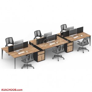 میز کارگروهی F117 باکس دار