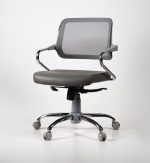 صندلی کارمندی نوین سیستم H300 طوسی