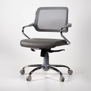 صندلی کارمندی نوین سیستم H300 طوسی